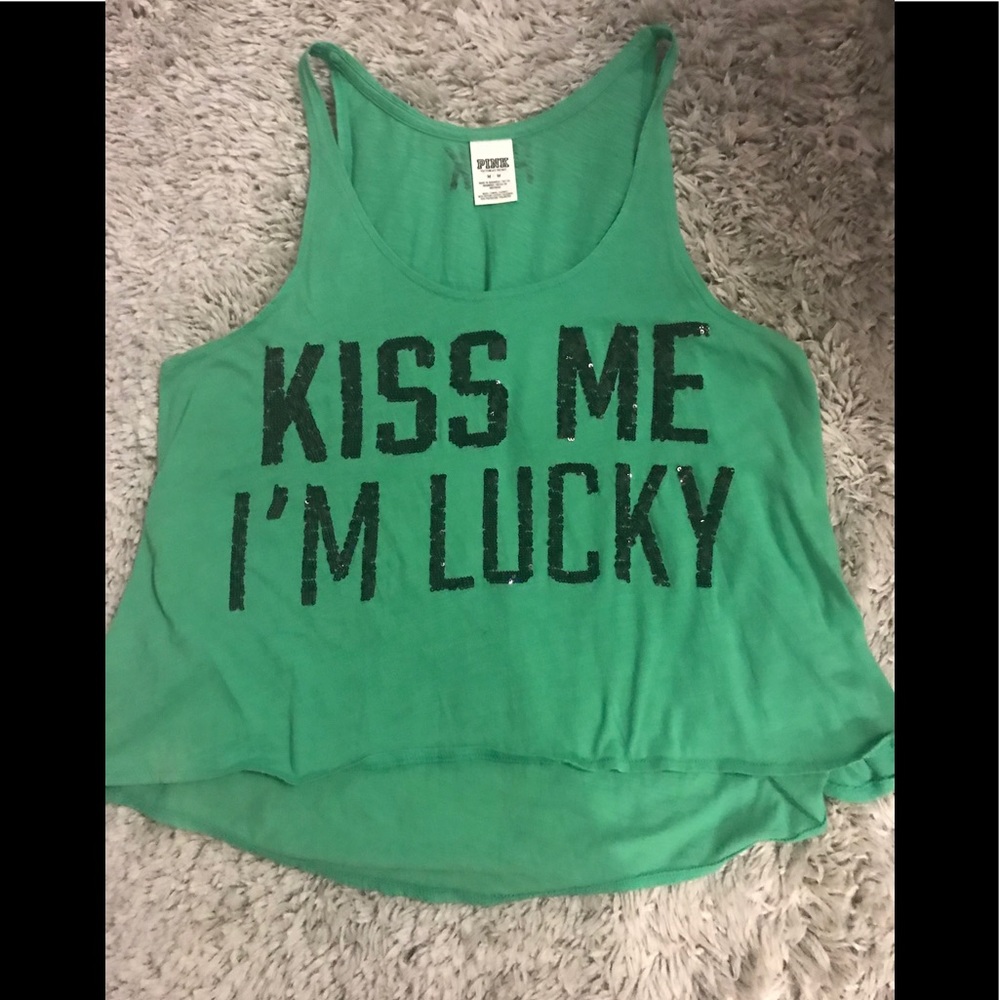St.Patricks Day Victoria’s Secret Pink Tank